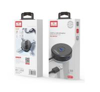 USB-концентратор Earldom ET-HUB13, 4 гнезда, 4xUSB 2.0, черный