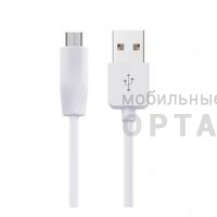 Кабель USB to Micro HOCO X1 Rapid, 1m, 2.4A,  белый