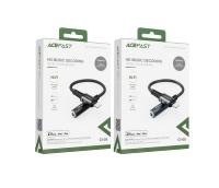Кабель AUX Lightning (m)-Jack 3,5mm(f), ACEFAST C1-05, 0,18м, черный
