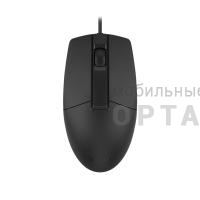 Мышь проводная A4TECH OP-335S черный оптическая (1000dpi) silent USB (3but)(1/60)