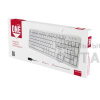 Клавиатура проводная мультимедийная Smartbuy ONE 210 USB белая (SBK-210U-W) (1/20)