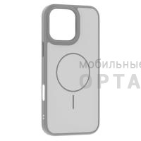 Чехол Matte MagSafe с защитой камеры в техпаке, iPhone 16 Pro Max, Silver