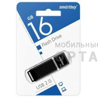 Флешка USB 16 Гб  Smartbuy  Quartz  чёрный Флешка USB 16 Гб  Smartbuy  Quartz  чёрный